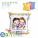 Colorful flowers hanging pillow